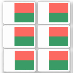 Adesivo Bandeira de Madagáscar - uma coleção