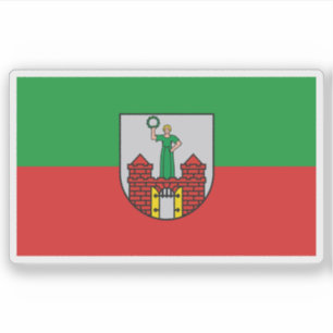 Adesivo Bandeira de Magdeburg, Alemanha