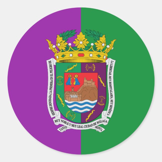 Adesivo Bandeira de Málaga (Frente)