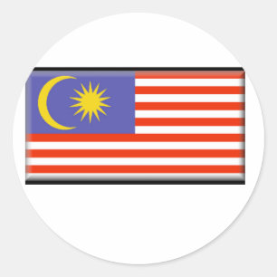 Adesivo Bandeira de Malaysia