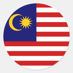 Adesivo Bandeira de Malaysia