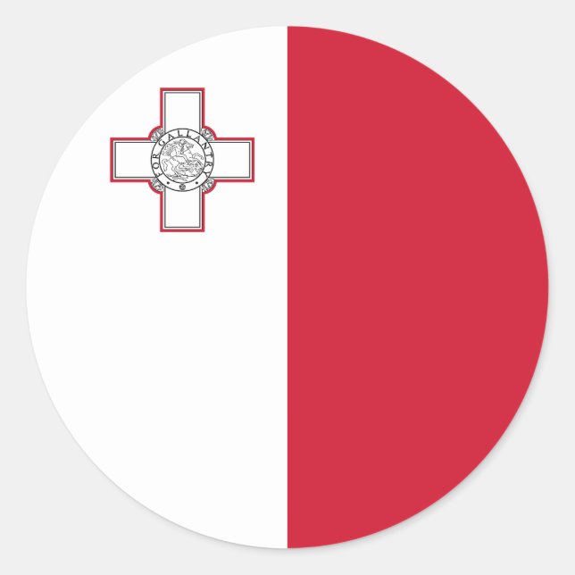 Adesivo Bandeira de Malta (Frente)