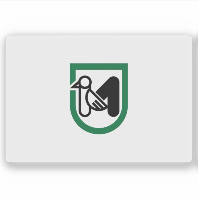 Adesivo Bandeira de Marche, Itália (Frente)