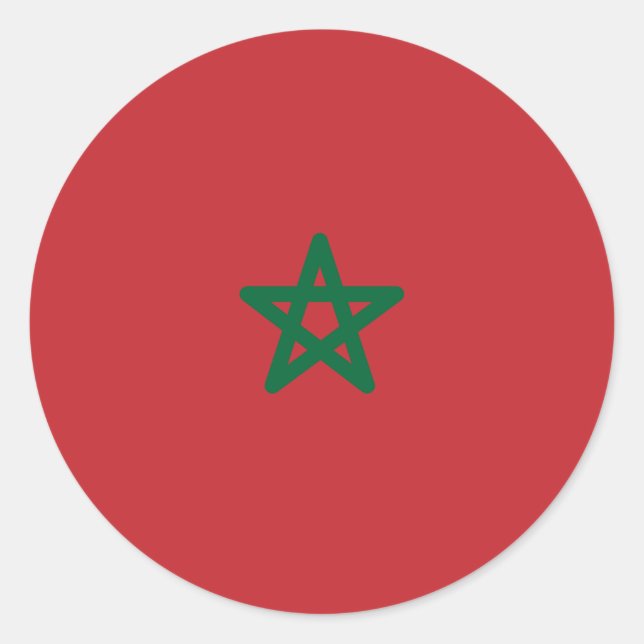 Adesivo Bandeira de Marrocos (Frente)