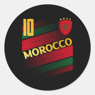 Adesivo Bandeira de Marrocos Amantes do Orgulho Marroquino