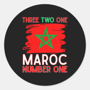 Adesivo Bandeira de Marrocos Torcedor de Futebol Marroquin
