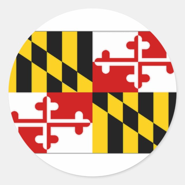 Adesivo Bandeira de Maryland nos Estados Unidos (Frente)