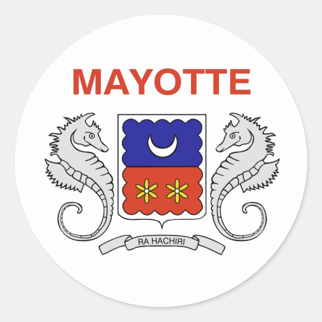 Adesivo Bandeira de Mayotte (Frente)