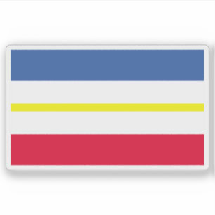 Adesivo Bandeira de Meclemburgo-Oeste, Pomerânia