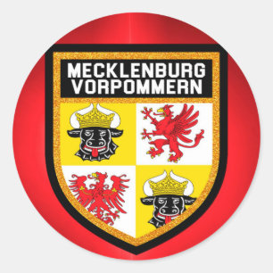 Adesivo Bandeira de Meclemburgo-Pomerania