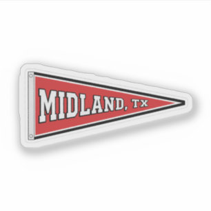 Adesivo Bandeira de Midland, Texas