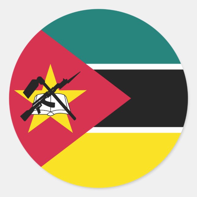Adesivo Bandeira de Moçambique (Frente)