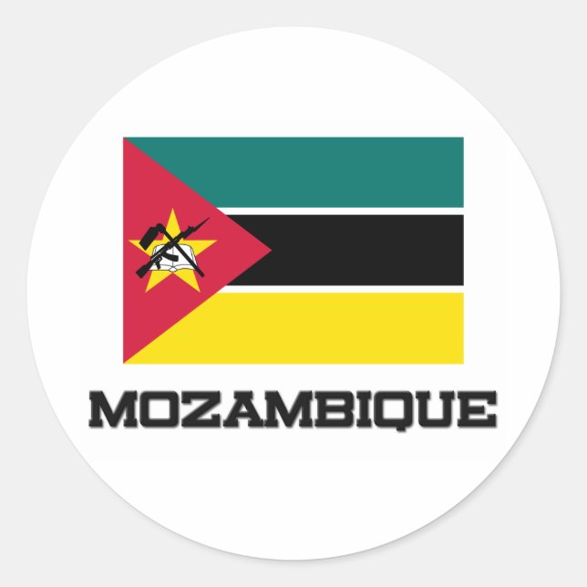 Adesivo Bandeira de Moçambique (Frente)