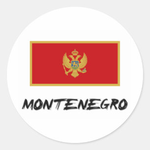 Adesivo Bandeira de Montenegro