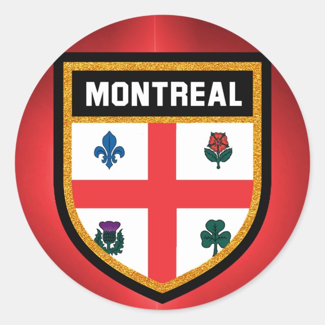 Adesivo Bandeira de Montreal (Frente)