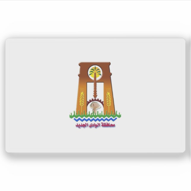 Adesivo Bandeira de New Valley, Egito (Frente)