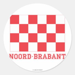 Adesivo Bandeira de Noord-Brabante com nome
