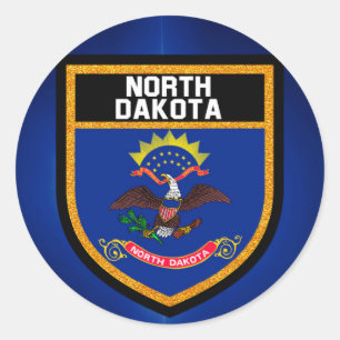 Adesivo Bandeira de North Dakota