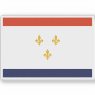 Adesivo Bandeira de Nova Orleans, Louisiana