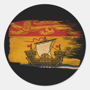Adesivo Bandeira de Novo Brunswick