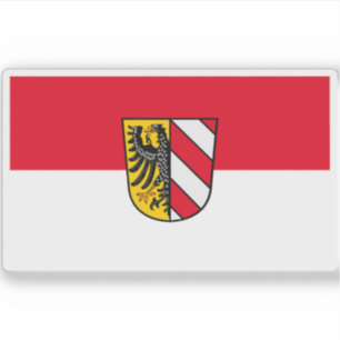 Adesivo Bandeira de Nuremberga (Nürnberg), Alemanha