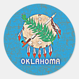 ADESIVO BANDEIRA DE OKLAHOMA
