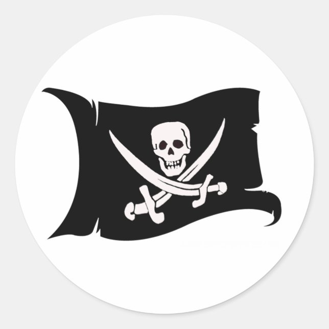 Adesivo Bandeira de ondulação #10 Jack Rackham (Frente)