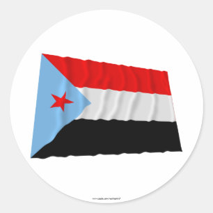 Adesivo Bandeira de ondulação sul de Yemen (1967-1990)