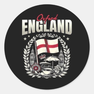 Adesivo Bandeira de Oxford Inglaterra Lembrança Viagem Oxf