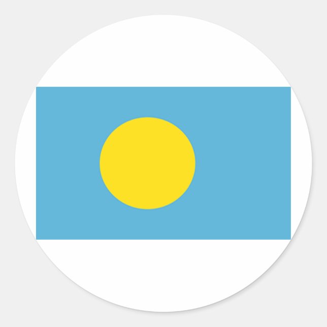 Adesivo Bandeira de Palau (Frente)