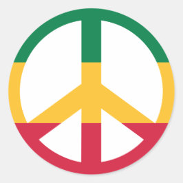 Adesivo Bandeira de paz Reggae