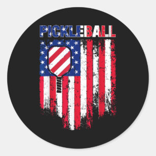 Adesivo Bandeira de pickleball com remo para jogadores pat
