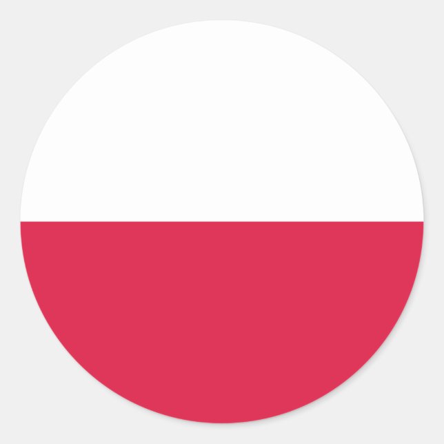 Adesivo Bandeira de Polônia (Frente)