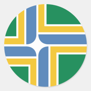 Adesivo Bandeira de Portland, Oregon, os Estados Unidos
