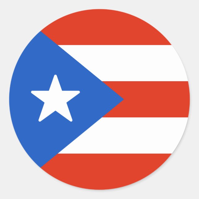 Adesivo Bandeira de Porto Rico (Frente)