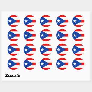 Adesivo bandeira de Porto Rico