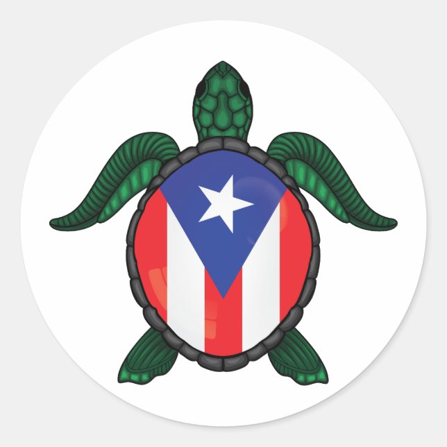 Adesivo bandeira de Porto Rico (Frente)