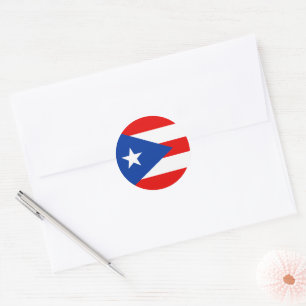 Adesivo bandeira de Porto Rico