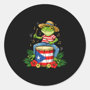 Adesivo Bandeira de Porto Rico Sapo Coqui Porto Rico Hispa