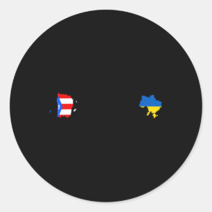 Adesivo Bandeira de Porto Rico Ucraniana - Ucrânia Porto-r