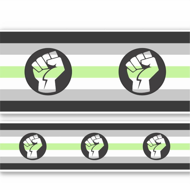 Adesivo Bandeira de Protesto Agênero (Frente)