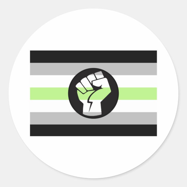 Adesivo Bandeira de Protesto Agênero (Frente)
