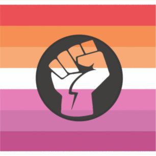 Adesivo Bandeira de Protesto Lésbica