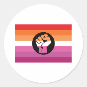 Adesivo Bandeira de Protesto Lésbica
