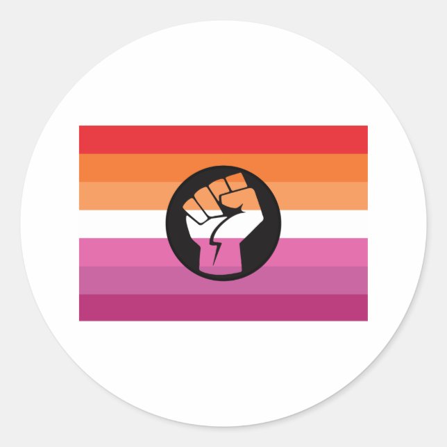 Adesivo Bandeira de Protesto Lésbico (Frente)
