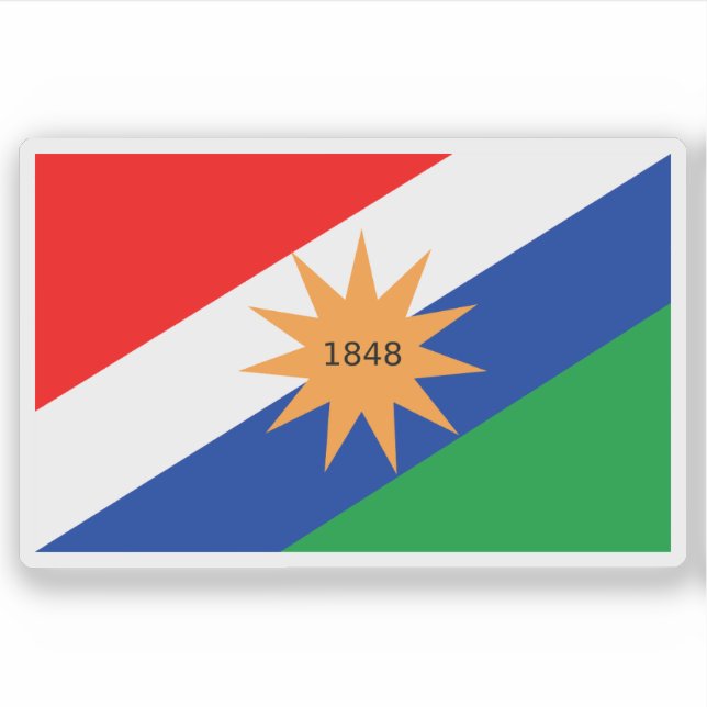 Adesivo Bandeira de Puntarenas, Costa Rica (Frente)