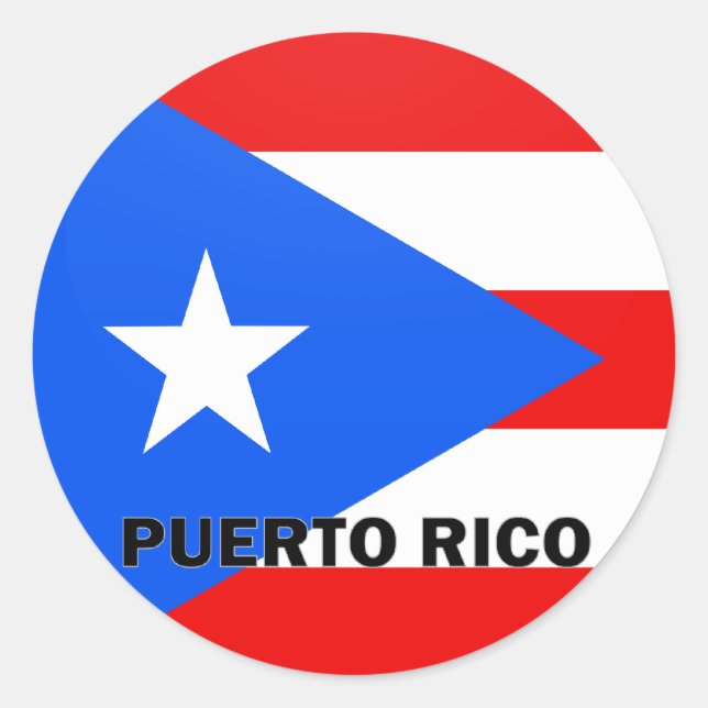 Adesivo Bandeira de qualidade da Rotina Porto Rico (Frente)