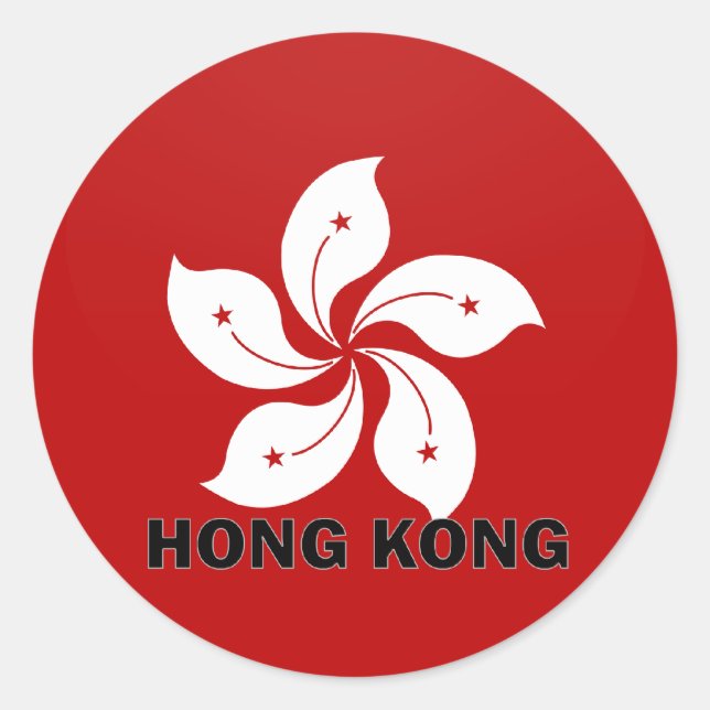 Adesivo Bandeira de qualidade do Fórum de Hong Kong (Frente)