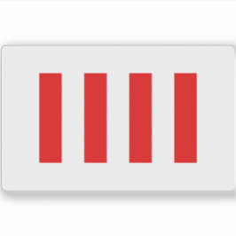 Adesivo Bandeira de Quatro Liberdades ou Sinalizador de Ho