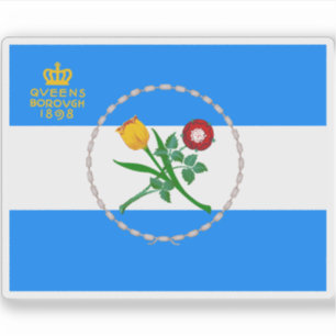 Adesivo Bandeira de Queens, Nova York, EUA